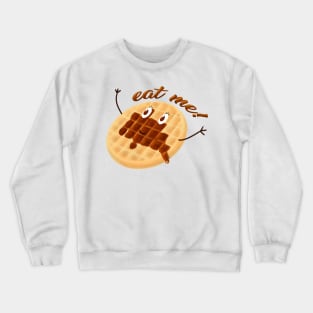 Eat me waffle t-shirt Crewneck Sweatshirt